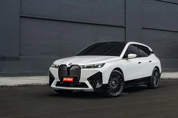 Фото дисков Brixton Forged LX01 Черный сатин на BMW iX