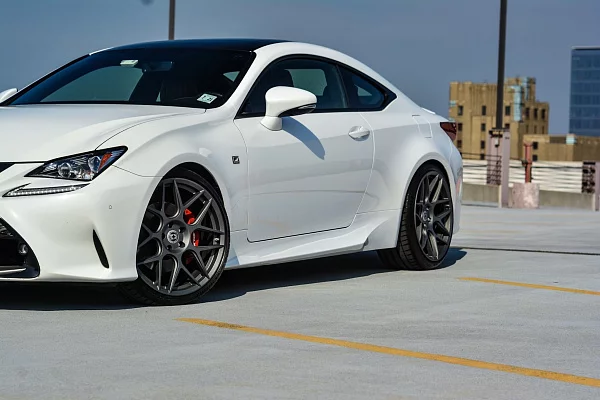 Фото дисков HRE FF01 Сатиновый графит на Lexus RC