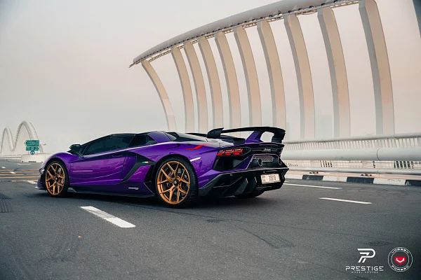 Фото дисков Vossen S21-01 Глянцевая медь на Lamborghini Aventador
