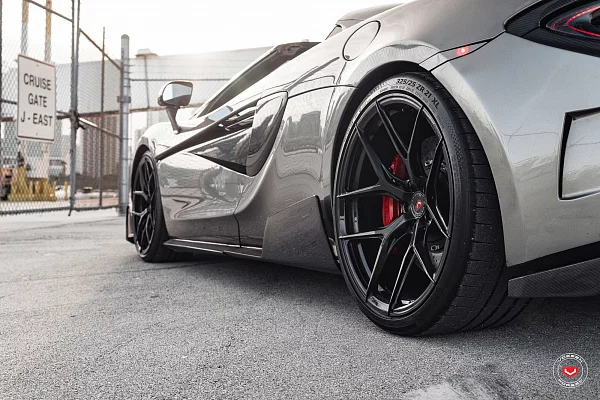 Фото дисков Vossen S21-01 Черный глянец на McLaren 570S