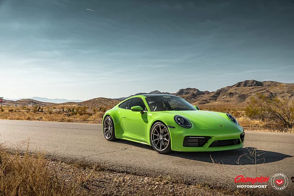 Фото дисков Vossen RS92 Полированный лак на Porsche 911 VIII