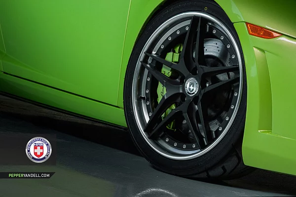 Фото дисков HRE S107 Черный сатин на Lamborghini Gallardo