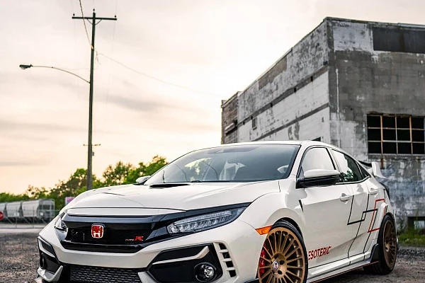 Фото дисков HRE 309M Сатиновое темное золото на Honda Civic Type R FK8