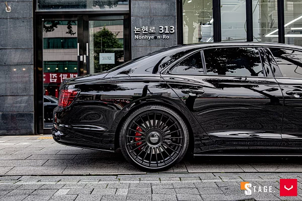 Фото дисков Vossen HF-8 Черный сатин на Bentley Flying Spur III