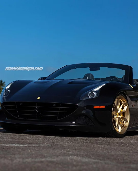 Фото дисков S201H Сатиновое золото на Ferrari California