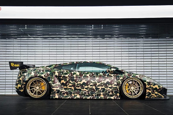 Фото дисков Anrky AN33 Сатиновое золото на Lamborghini Gallardo