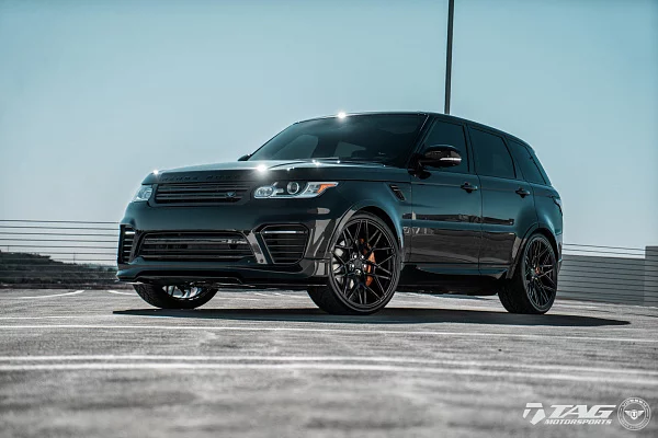 Фото дисков Vossen UV-1 Черный глянец на Range Rover Sport II