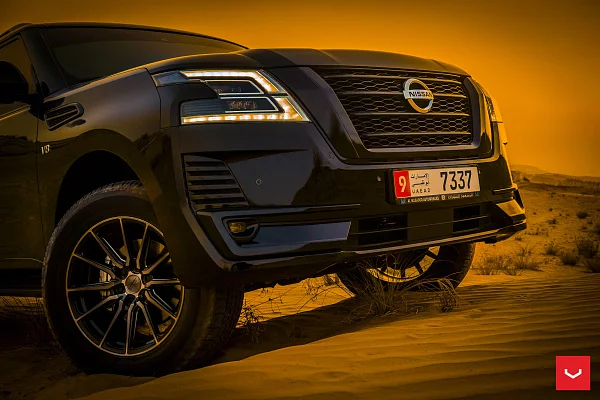 Фото дисков Vossen HF6-1 Глянцевый темный лак на Nissan Patrol VII