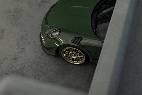 Фото дисков HRE 300 GTS Сатиновая шампань на Porsche 911 VIII