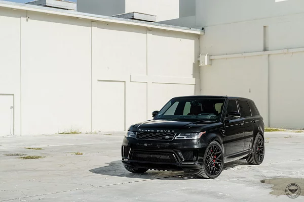 Фото дисков Vossen UV-1 Черный сатин на Range Rover Sport II