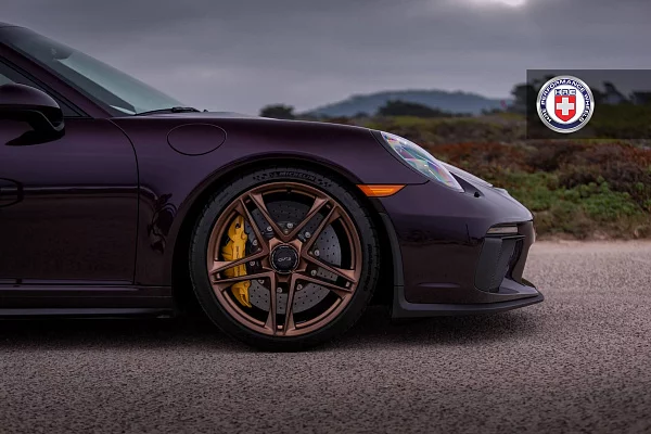 Фото дисков HRE P207 Сатиновая темная медь на Porsche 911 VII