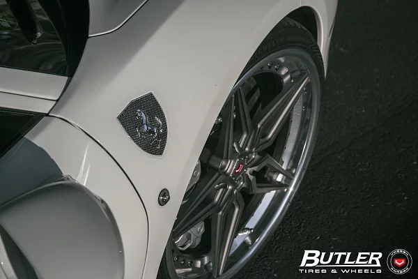 Фото дисков Vossen M-X1 (3-Piece) Сатиновый темный лак на Ferrari 488