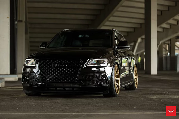 Фото дисков Vossen CV4 Сатиновое золото на Audi Q5 (8R)