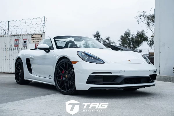 Фото дисков HRE FF01 Черный сатин на Porsche Boxster III