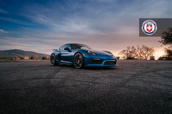 Фото дисков HRE RC103 Черный сатин на Porsche Cayman II