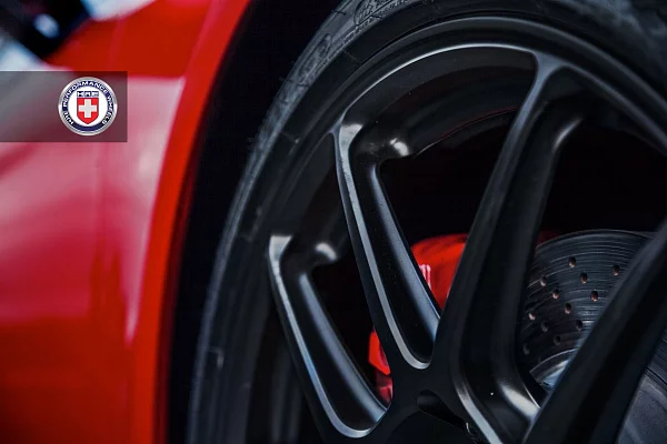Фото дисков HRE RC104 Черный сатин на Porsche Cayman II