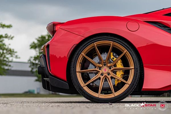 Фото дисков Vossen EVO-2R Глянцевая темная медь на Ferrari 488