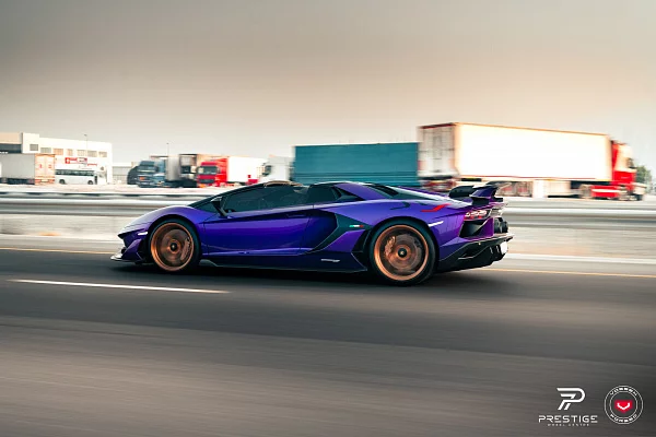 Фото дисков Vossen S21-01 Глянцевая медь на Lamborghini Aventador