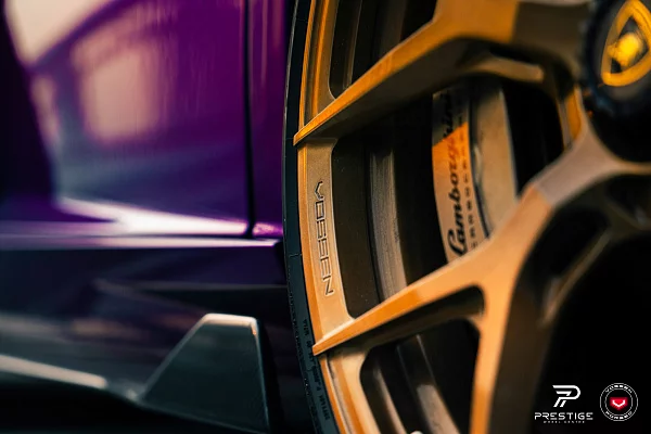 Фото дисков Vossen S21-01 Глянцевая медь на Lamborghini Aventador