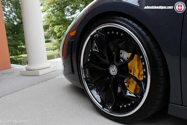 Фото дисков HRE S201 Черный глянец на Lamborghini Gallardo