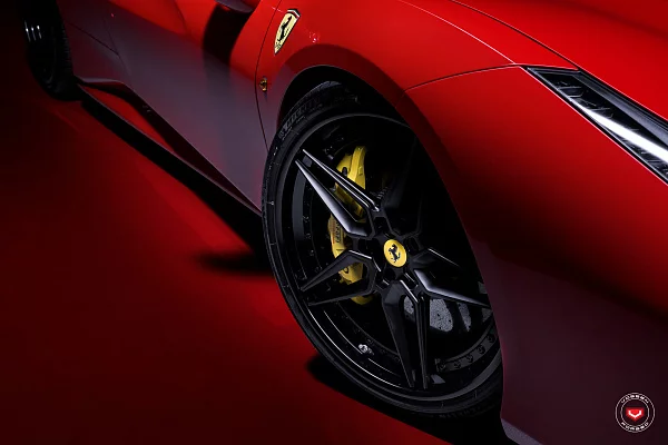 Фото дисков Vossen EVO-1 (3-Piece) Черный сатин на Ferrari 488