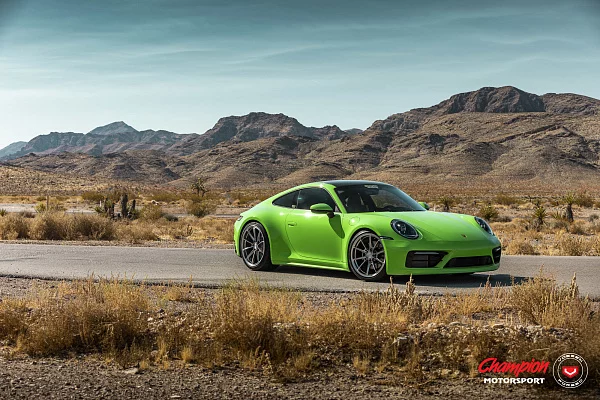 Фото дисков Vossen RS92 Полированный лак на Porsche 911 VIII