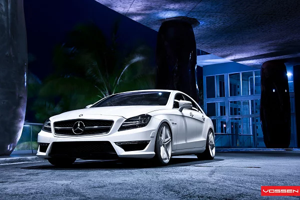Фото дисков Vossen CV5 Серебро на Mercedes-Benz CLS (C218)