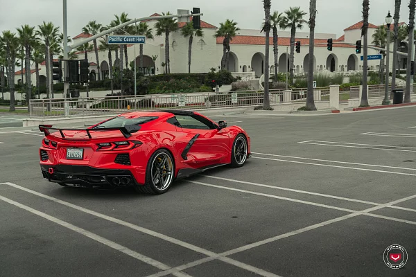 Фото дисков Vossen EVO-1 (3-Piece) Глянцевый графит на Chevrolet Corvette C8
