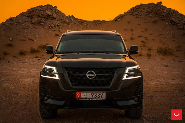 Фото дисков Vossen HF6-1 Глянцевый темный лак на Nissan Patrol VII