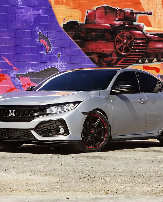 Фото дисков MR142 CS8 Черный сатин на Honda Civic Type R FK8