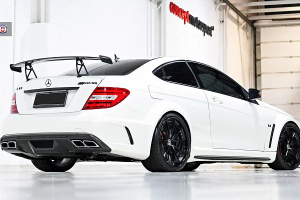 Фото дисков HRE S204 Черный сатин на Mercedes-Benz C-Class (W204)