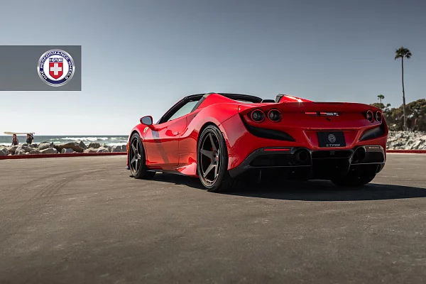 Фото дисков HRE 305 GTS Сатиновая бронза на Ferrari F8