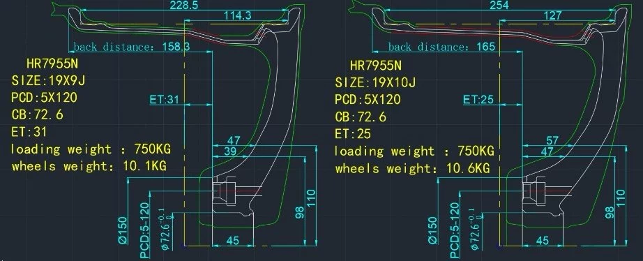 19" диски в стиле Ispiri FFR1D с брашированием