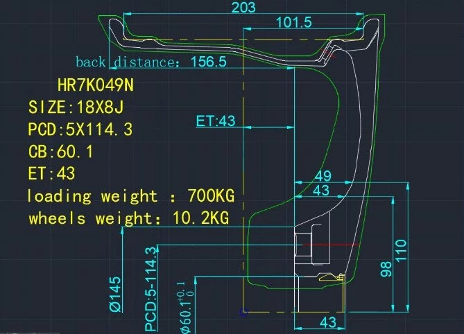 18" кованые диски в черном сатине
