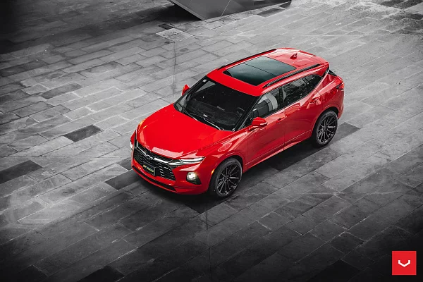 Фото дисков Vossen HF6-1 Черный глянец на Chevrolet Blazer