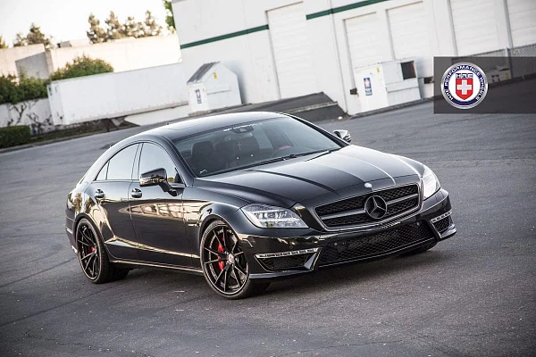 Фото дисков HRE S104 Черный сатин на Mercedes-Benz CLS (C218)