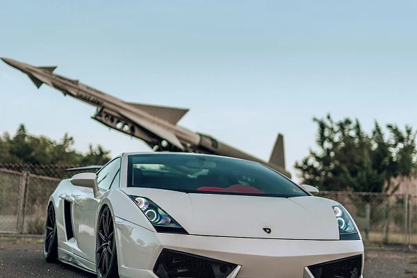 Фото дисков Anrky AN18 Черный сатин на Lamborghini Gallardo