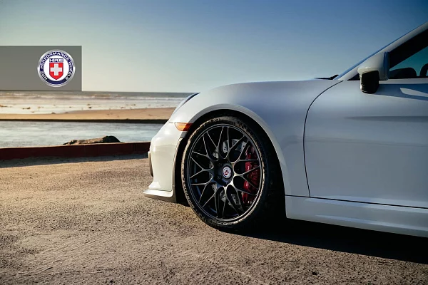 Фото дисков HRE RC100 Черный сатин на Porsche Cayman II