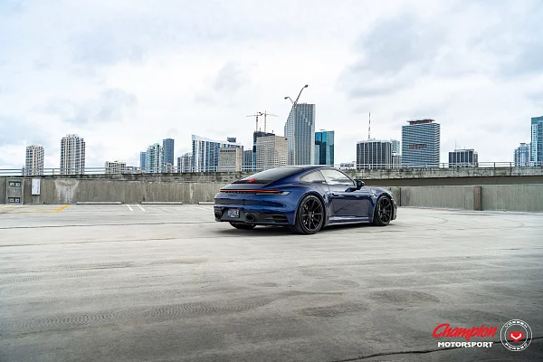 Фото дисков Vossen RS92 Черный сатин на Porsche 911 VIII