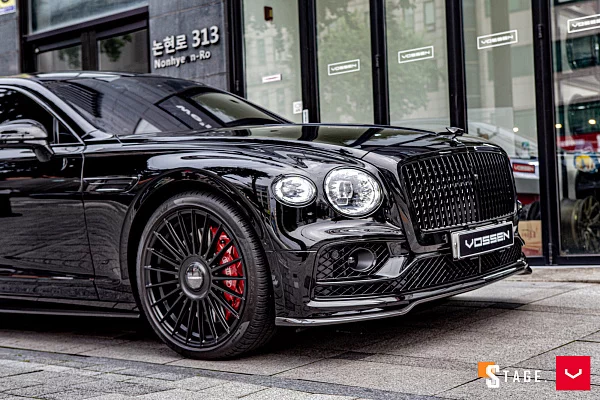 Фото дисков Vossen HF-8 Черный сатин на Bentley Flying Spur III