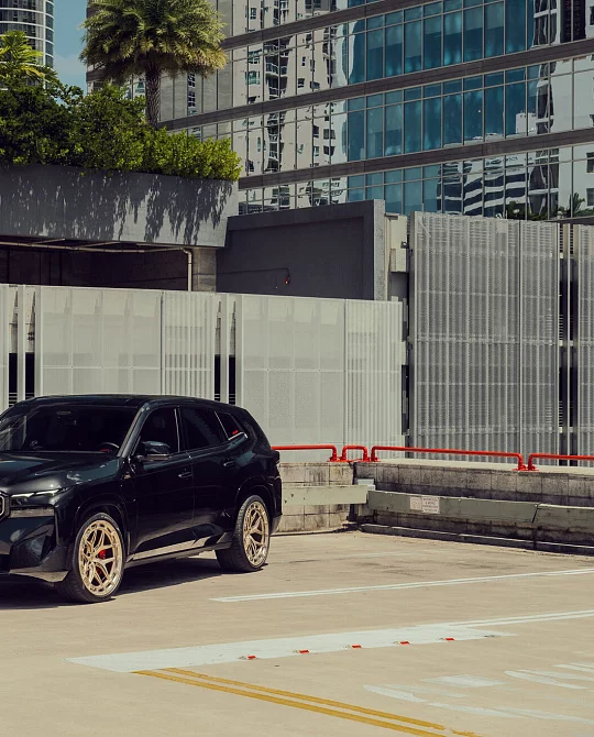Фото дисков LC3-01 Глянцевое золото на BMW XM