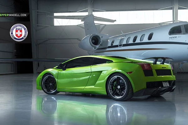 Фото дисков HRE S107 Черный сатин на Lamborghini Gallardo