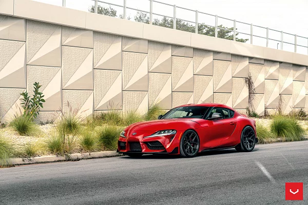 Фото дисков Vossen HF-5 Черный сатин на Toyota Supra A90