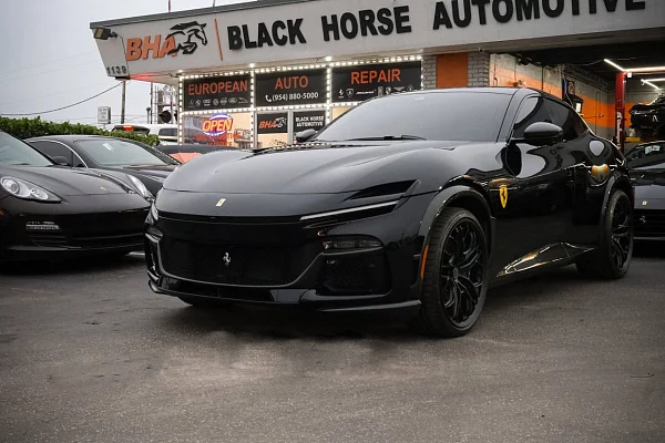 Фото дисков Brixton Forged PF14 R / RS Черный сатин на Ferrari Purosangue