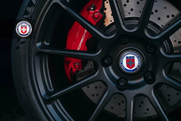 Фото дисков HRE RC103 Черный сатин на Porsche Cayman II