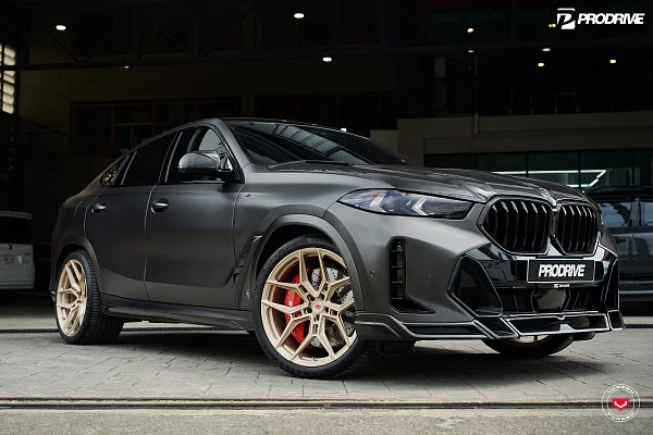 Фото дисков Vossen EVO-4 Сатиновая шампань на BMW X6/X6 M (G06/F96)