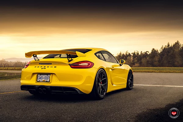 Фото дисков Vossen S21-01 Черный сатин на Porsche Cayman II