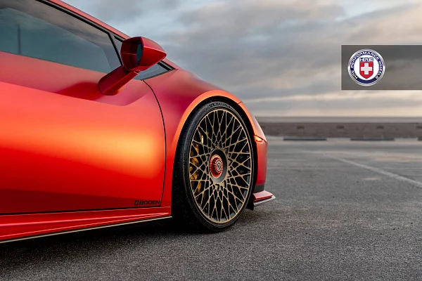 Фото дисков HRE 501M Черный сатин на Lamborghini Huracan