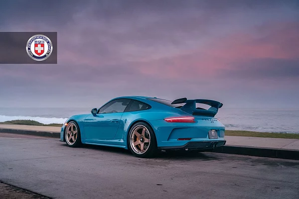 Фото дисков HRE C105 Сатиновая бронза на Porsche 911 VII