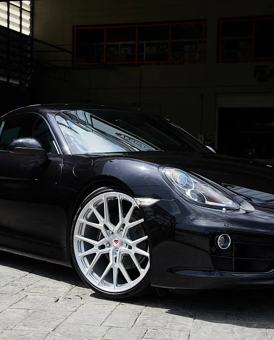Фото дисков M-X3 Глянцевый лак на Porsche Cayman II